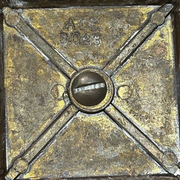 Rare Mid-Century Mail Holder Stand 12” Modern Brass Feather Design Marble Base - Picture 9 of 10